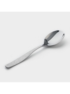 Ложка десертная «Уралочка», длина 16 см, толщина 2 мм, цвет серебряный