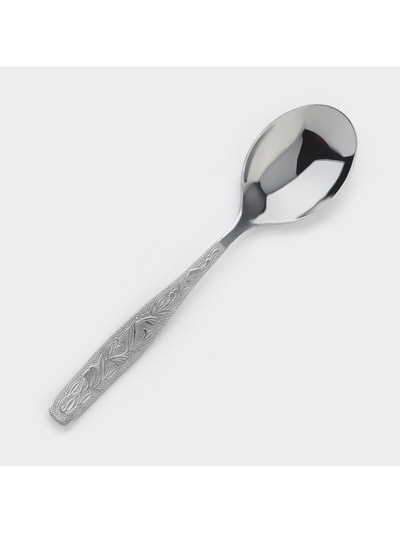 Ложка десертная «Уралочка», длина 16 см, толщина 2 мм, цвет серебряный