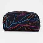 Косметичка дорожная на молнии, цвет чёрный/синий 7778947