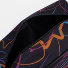 Косметичка дорожная на молнии, цвет чёрный/синий 7778947