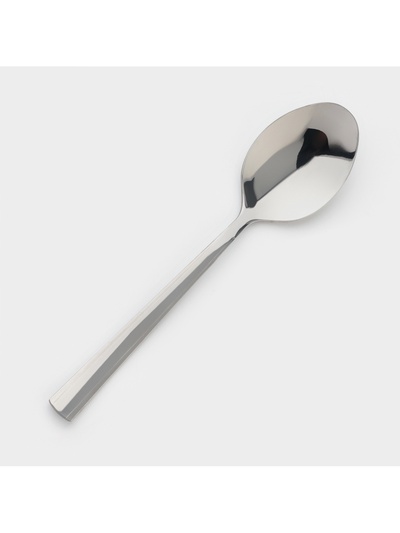 Ложка столовая «Торжество», длина 19.7 см, толщина 2 мм, цвет серебряный