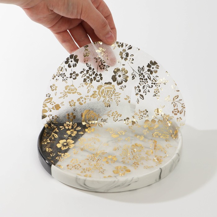 Маска для лица «Сияние золота», с золотыми узорами 27139