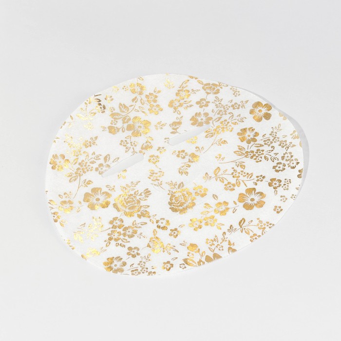 Маска для лица «Цветы», с золотыми узорами 27140