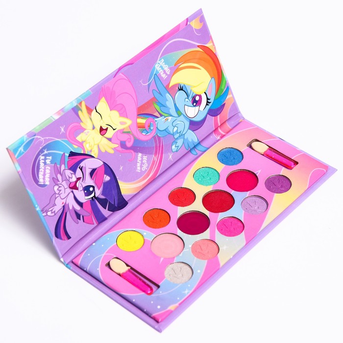 Набор косметики, тени 10 цветов, блеск 4 цвета "Пинки Пай", My Little Pony - Фото 1