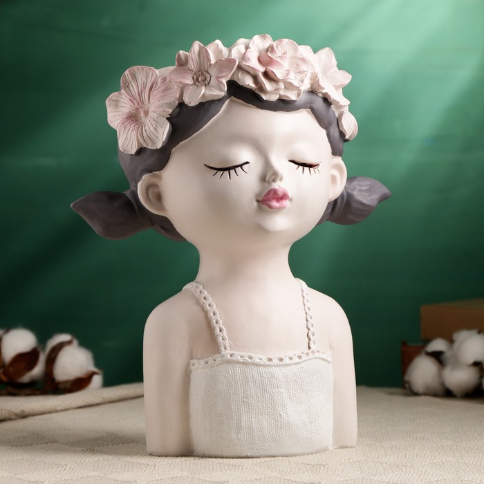 Кашпо - ваза «Мила с венком», 27×24×15 см - Фото 1