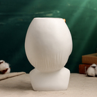 Декоративное кашпо для цветов «Девочка со жвачкой», 1.7 л, 23×22×16 см, полистоун, белое - Фото 3