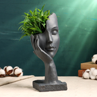 Декоративное кашпо для цветов «Сила любви», 250 мл, 31×12×12 см, полистоун, серое - Фото 1