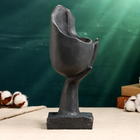 Декоративное кашпо для цветов «Сила любви», 250 мл, 31×12×12 см, полистоун, серое - Фото 4