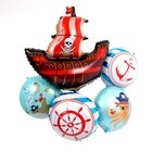 Букет из шаров «Пиратский», фольга, набор 5 шт. - фото 9662493
