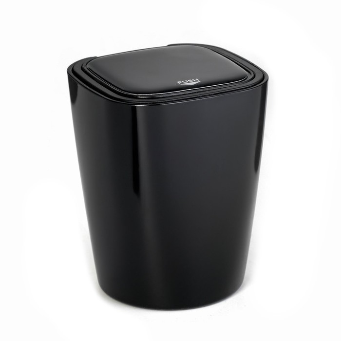 Пепельница для авто, с подсветкой 7.5×9.3 см, чёрная - Фото 1