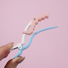 Набор зажимов для волос, 11 см, 2 шт, цвет МИКС/чёрный/белый - фото 24646986