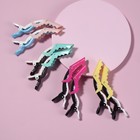 Набор зажимов для волос, 11 см, 2 шт, цвет МИКС/чёрный/белый - фото 24646987