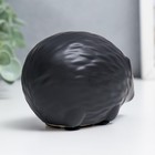 Фигурка керамика «Чёрный маленький ёжик», матовый, 5.8×5.2×8.6 см - фото 40281403