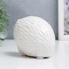 Сувенир керамика "Белый маленький ёжик" матовый 6х5,2х8,8 см - фото 45258427