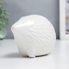 Сувенир керамика "Белый маленький ёжик" матовый 6х5,2х8,8 см - фото 45258429