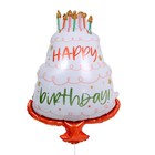 Шар фольгированный 32" «Торт», с днём рождения - Фото 1