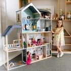 Домик кукольный Paremo деревянный «Мэделин Авеню», четырёхэтажный, с мебелью - фото 109879957