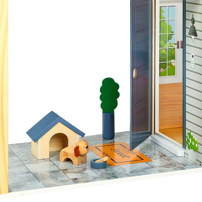 Домик кукольный Paremo деревянный «Мэделин Авеню», четырёхэтажный, с мебелью - фото 1907418509