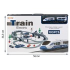 Детская железная дорога «Мой город», 103 предмета, синяя - Фото 8