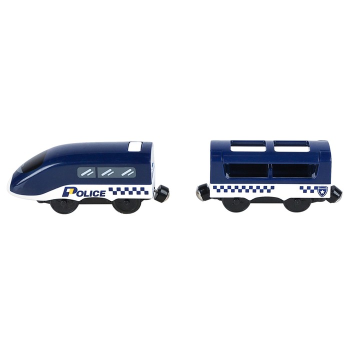 Поезд игрушка «Полицейский участок», 2 предмета, на батарейках - фото 1907418706