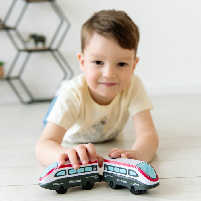 Поезд игрушка «Мой город», 2 локомотива, на батарейках - Фото 1
