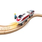 Игрушка поезд на батарейках «Интер Сити», свет, движение вперед-назад - фото 109880011