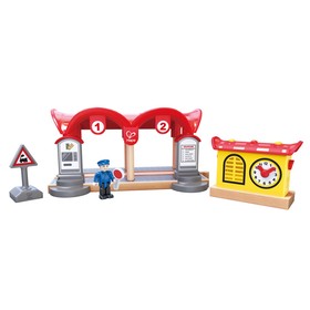 Элемент игрушечной железной дороги «Наземная станция с информационным табло»