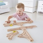Элемент игрушечной железной дороги «Развилки рельс», 14 предметов - Фото 2