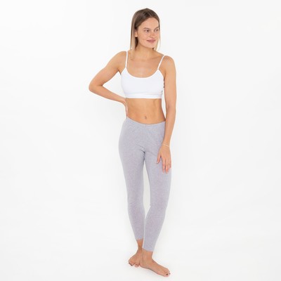 Легинсы спортивные женские Tusi, серые меланж, размер 52