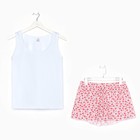 Комплект женский (майка, шорты) цвет МИКС, размер 46 - фото 41436282