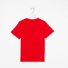 Футболка для мальчика, цвет красный, рост 110 - фото 34996530