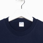 Футболка для мальчика, цвет темно-синий, рост 128 - фото 34996532