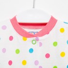 Кофточка детская, цвет молочный/горошек, рост 62 - фото 45383747