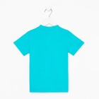 Футболка для мальчика, цвет бирюзовый, рост 104 - фото 24286828