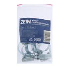 Хомут червячный ZEIN engr, несквозная просечка, диаметр 16-25 мм, ширина 9 мм, оцинкованный - Фото 8