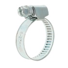 Хомут червячный ZEIN engr, несквозная просечка, диаметр 16-27 мм, ширина 9 мм, оцинкованный - Фото 5