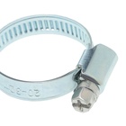 Хомут червячный ZEIN engr, несквозная просечка, диаметр 20-32 мм, ширина 9 мм, оцинкованный - Фото 6