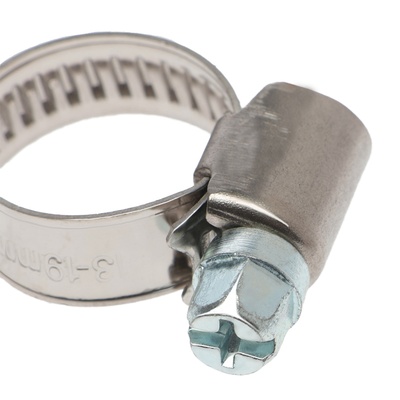 Хомут червячный ZEIN engr, диаметр 13-19 мм, ширина 9 мм, нержавеющая сталь