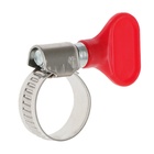 Хомут с «барашком» ZEIN engr, диаметр 13-19 мм, ширина 9 мм, нержавеющая сталь - Фото 4