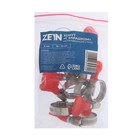 Хомут с «барашком» ZEIN engr, диаметр 16-25 мм, ширина 9 мм, нержавеющая сталь - Фото 7