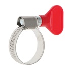 Хомут с «барашком» ZEIN engr, диаметр 16-27 мм, ширина 9 мм, нержавеющая сталь - Фото 4