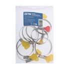 Хомут с «барашком» ZEIN engr, диаметр 40-60 мм, ширина 9 мм, нержавеющая сталь 7439575