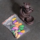 Подставка для благовоний TAKE IT EASY «Чайники», набор благовоний конусы, стелющийся дым, 14×11 см - Фото 6