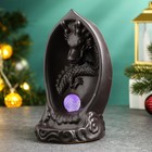 Набор благовоний на подставке "Дракон с шаром" 18х11см, с подсветкой батарейки LR44 - фото 24351639