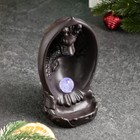 Набор благовоний на подставке "Дракон с шаром" 18х11см, с подсветкой батарейки LR44 - фото 24351641