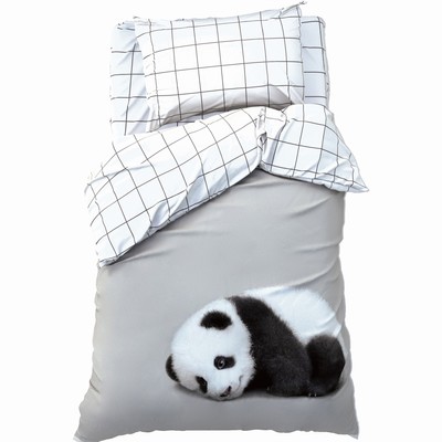 Постельное бельё 1.5-спальное «Этель» Funny panda, бязь