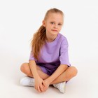 Костюм детский (футболка, шорты) MINAKU: Casual Collection цвет лиловый, рост 140 - Фото 7