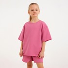 Костюм детский (футболка, шорты) MINAKU: Casual Collection, пудровый, рост 152 см - Фото 8