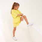Костюм детский (футболка, шорты) MINAKU: Casual Collection, лимонный, рост 122 см - Фото 6