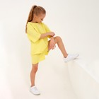 Костюм детский (футболка, шорты) MINAKU: Casual Collection цвет лимонный, рост 146 - Фото 6